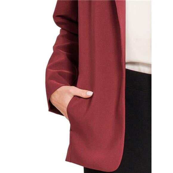 Zenana Woven Long Sleeve‎ Blazer With Lining - Picture 2 of 3